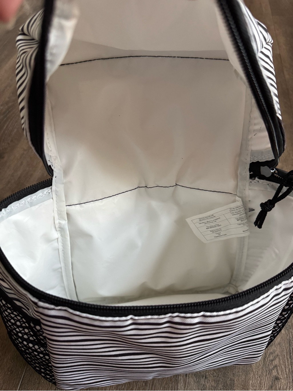 Packit Black & White Striped Women’s Backpack — image 7 of 7